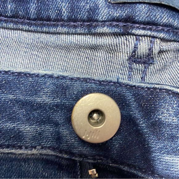 J. Jill Denim Women's Blue Jeans Size 20 High Rise Straight Leg Raw Hem Stretch - Picture 11 of 14